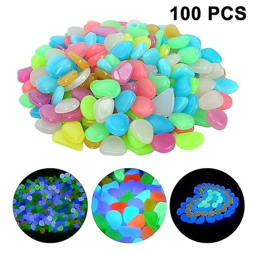 Trueglow™Original Glowing Stones For Fish Tank,Garden & Cozy Winter Nights(Pack Of 100pcs)