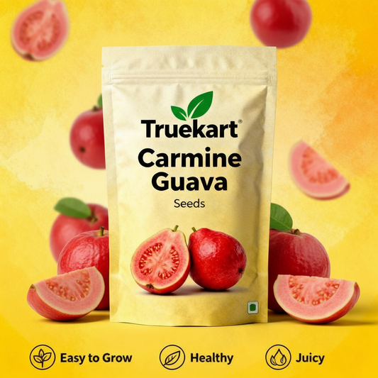🍈TrueFruit™ – Juicy High Quality Red Guava Organic Seeds Pack+ FREE Potting Mix Pack